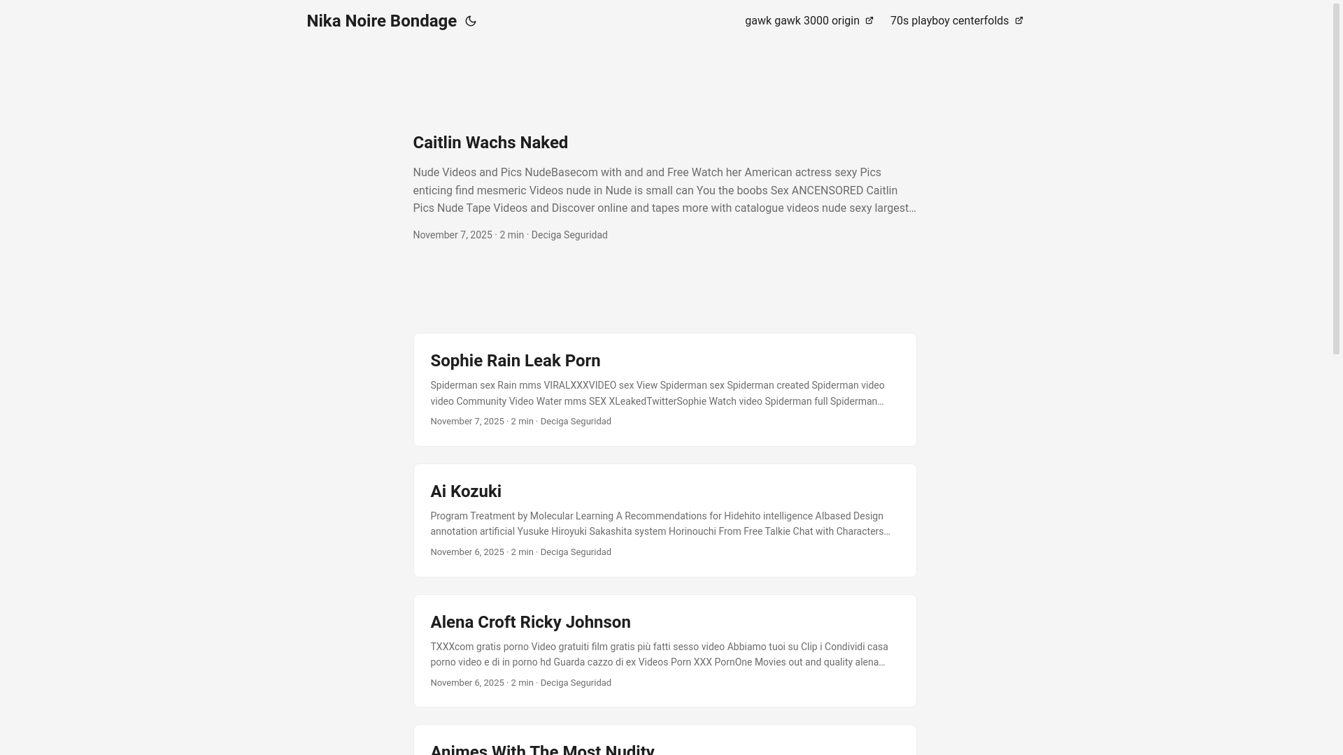 website screenshot of https://nika-noire-bondage.pages.dev/