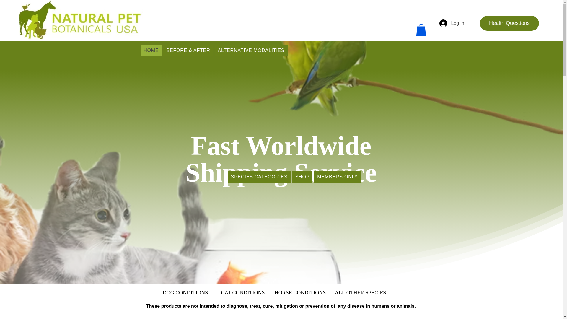 website screenshot of https://petbotanicausa.com/