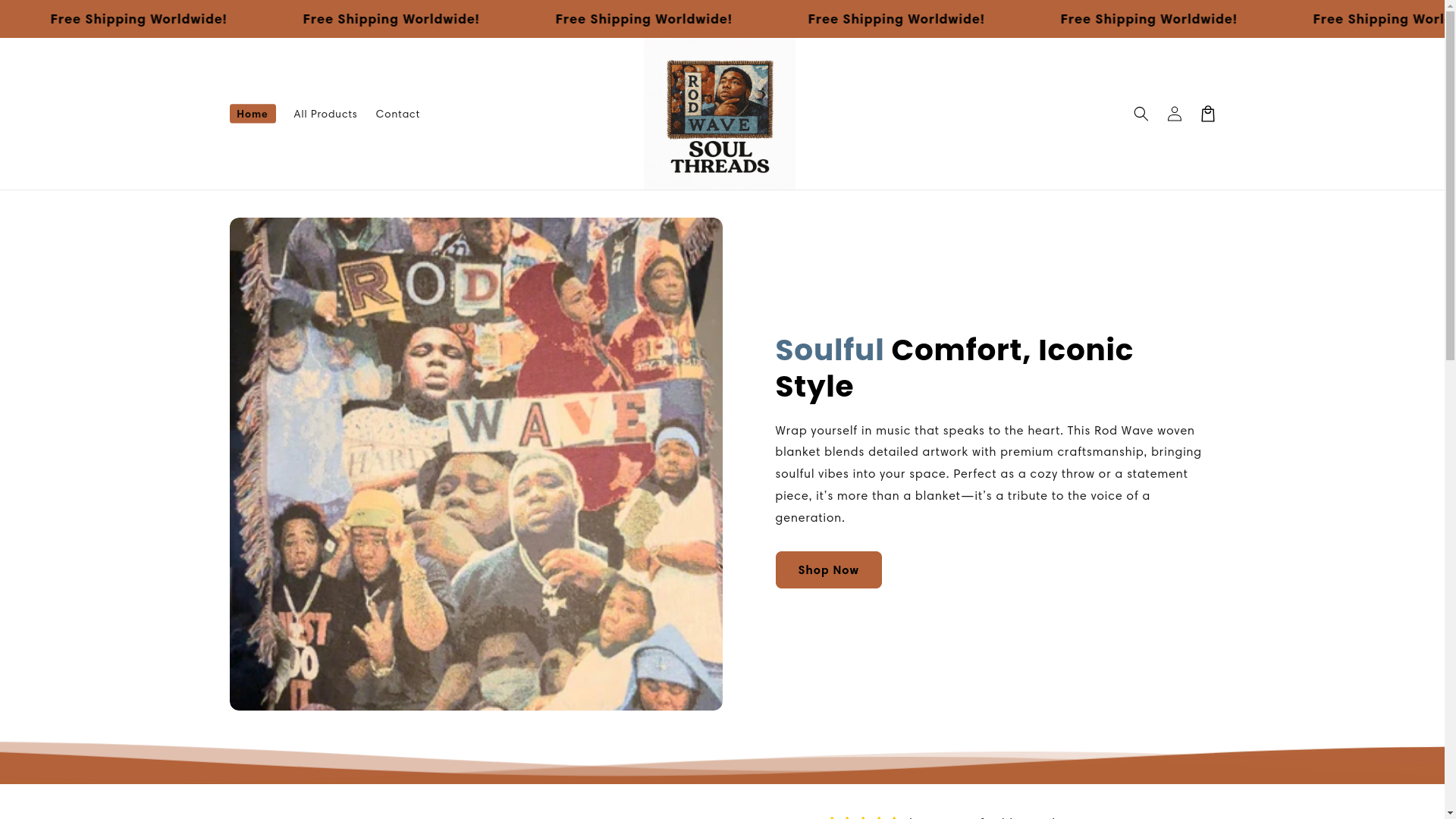 website screenshot of https://rodblanks.store/