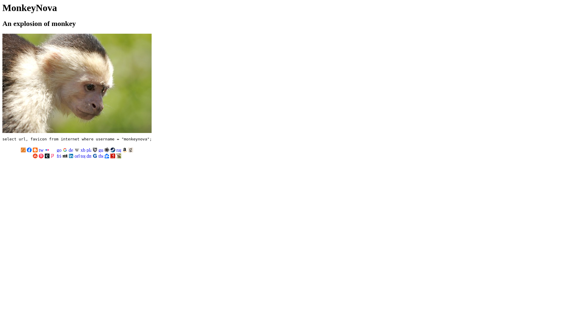 website screenshot of https://monkeynova.pages.dev/