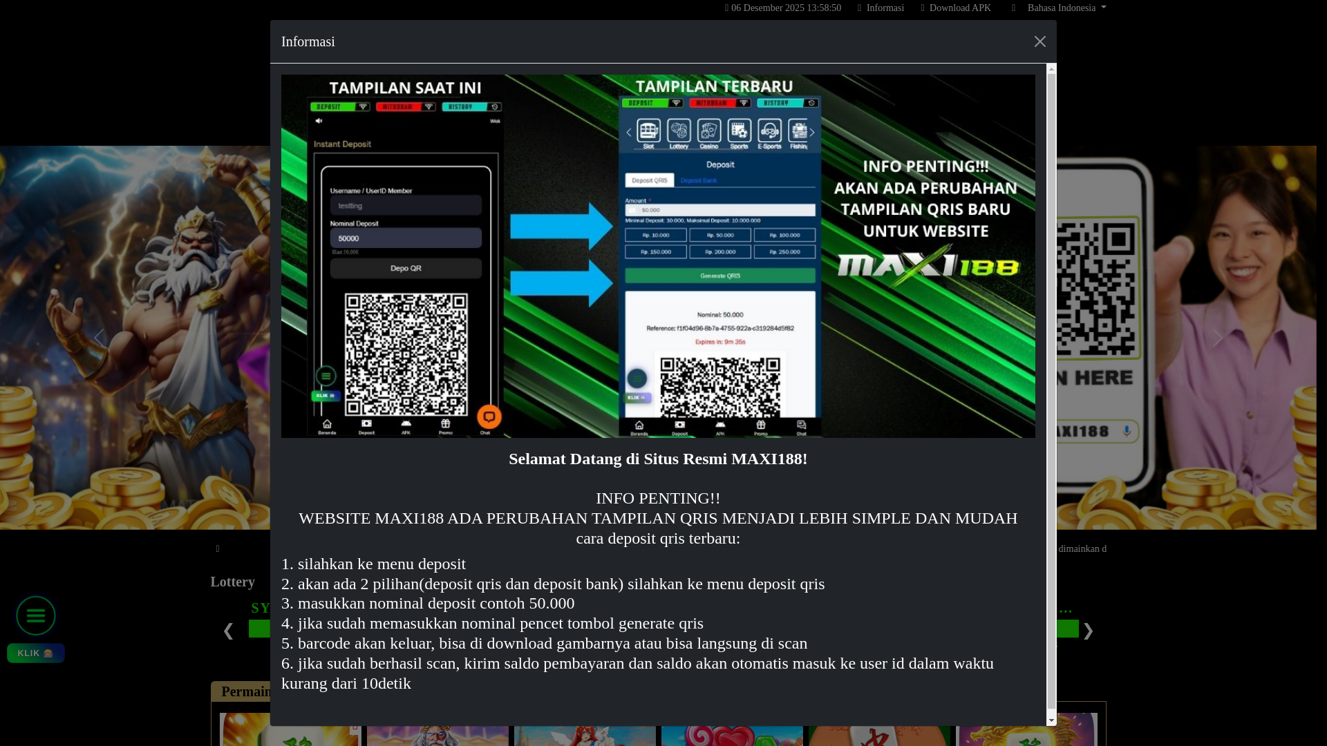 website screenshot of https://playmaxi4.site/