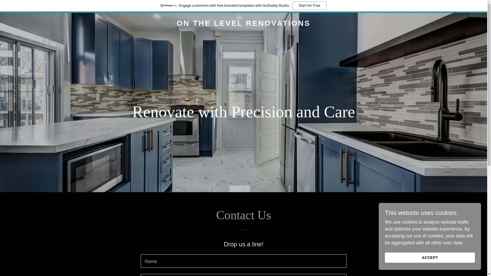 website screenshot of https://onthelevelrenovations.com/