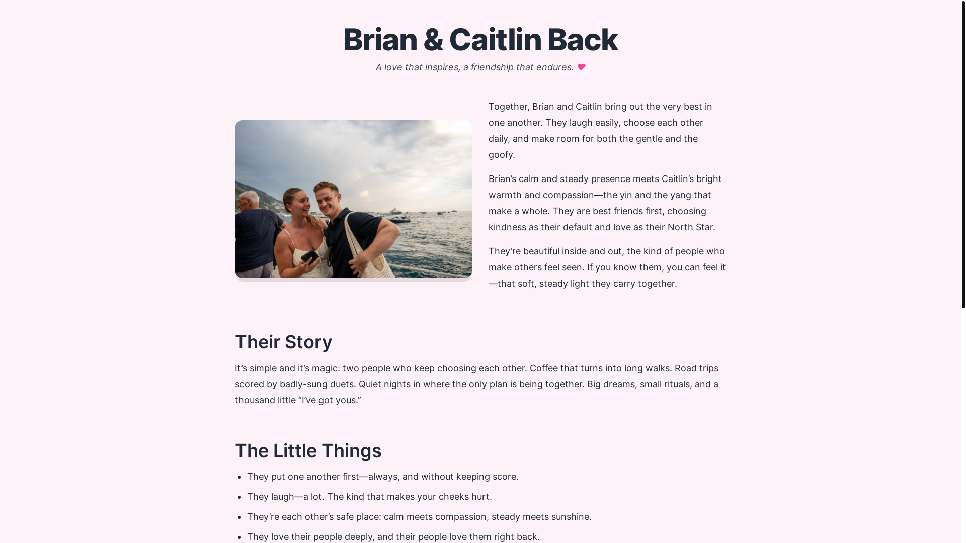 website screenshot of https://brian-caitlin-site.pages.dev/