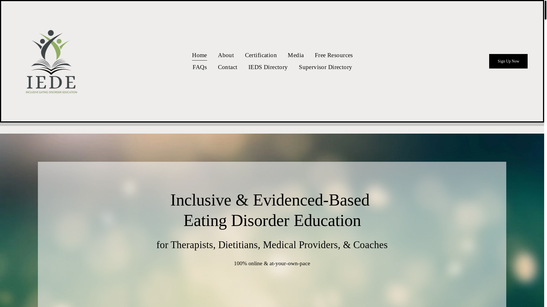 website screenshot of https://internationaleatingdisordereducation.com/