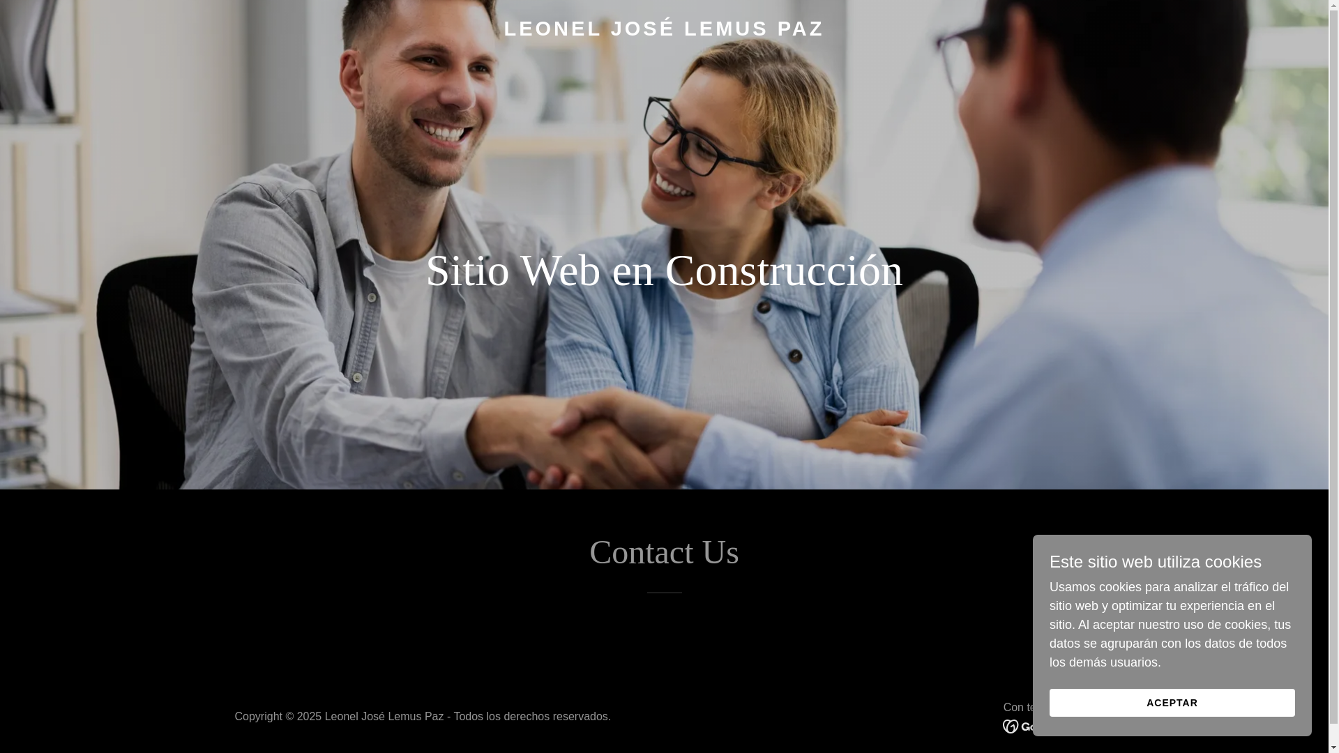 website screenshot of https://lemuspaz.com/