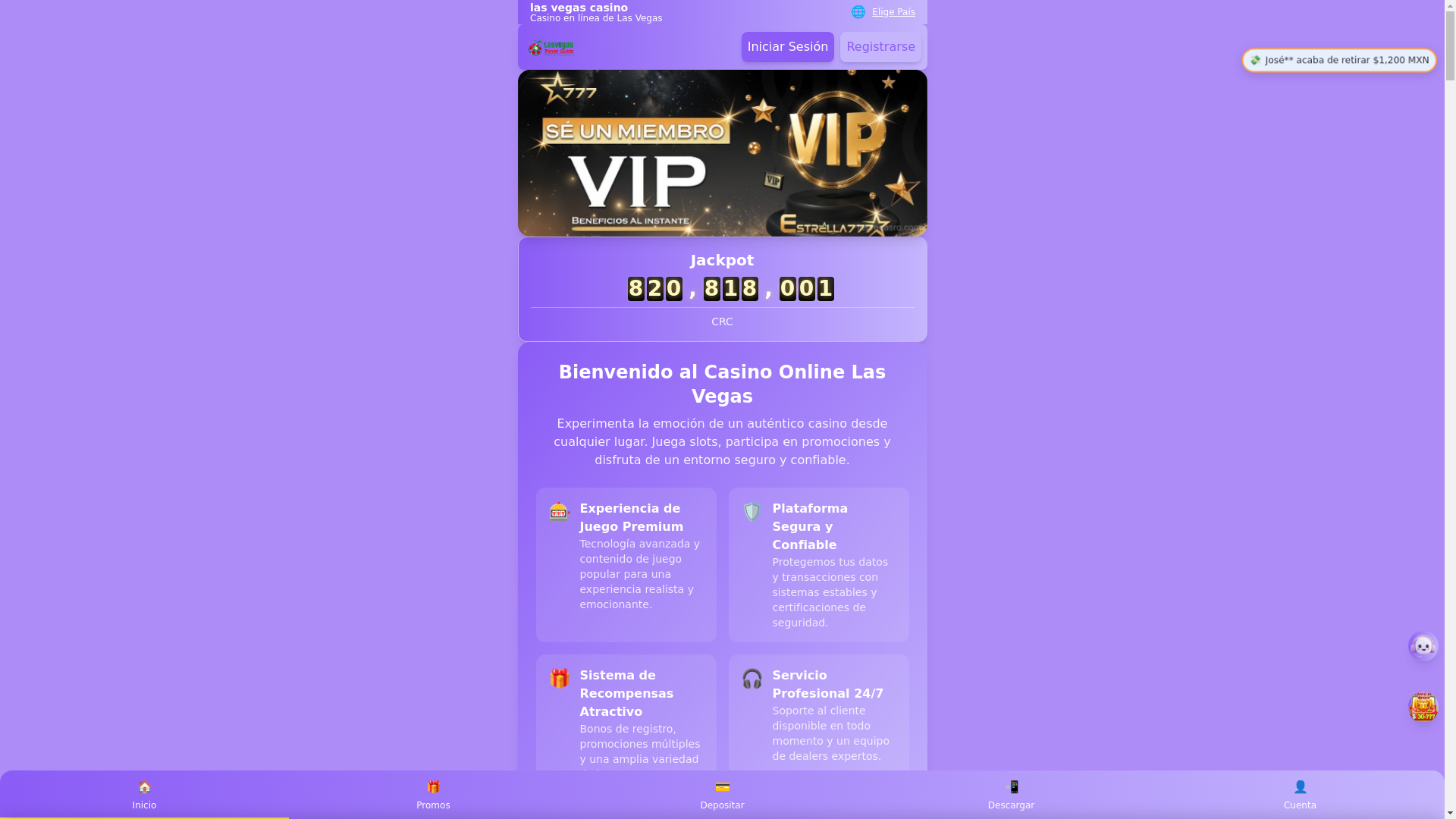 website screenshot of https://lasvegasro.com/