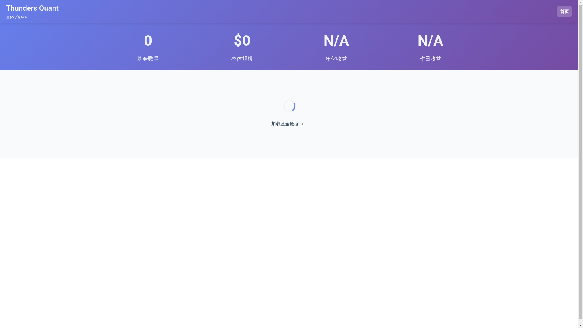 website screenshot of https://thunders-trade-web.pages.dev/