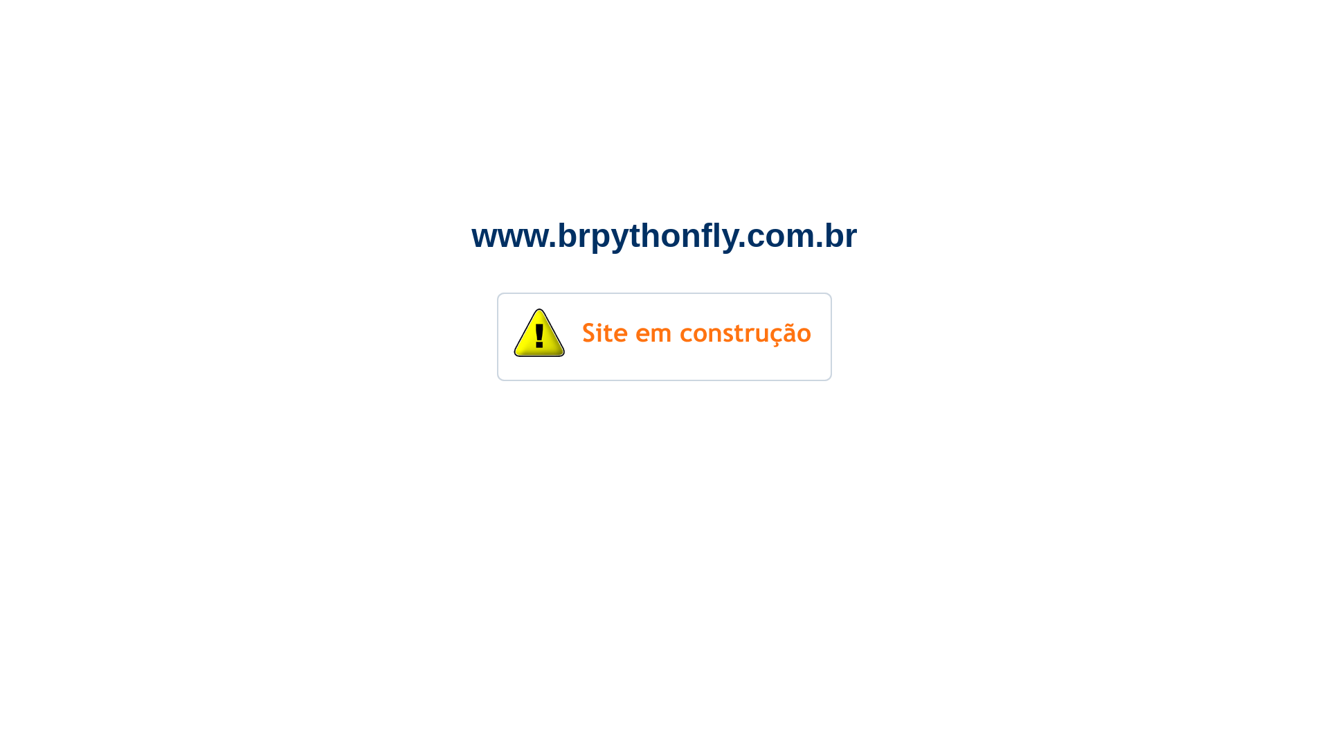website screenshot of https://brpythonfly.com.br/