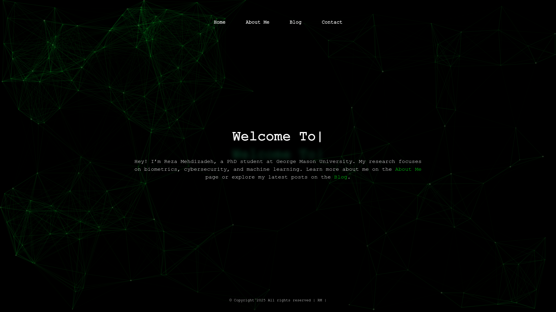 website screenshot of https://rezamehdizadeh.pages.dev/