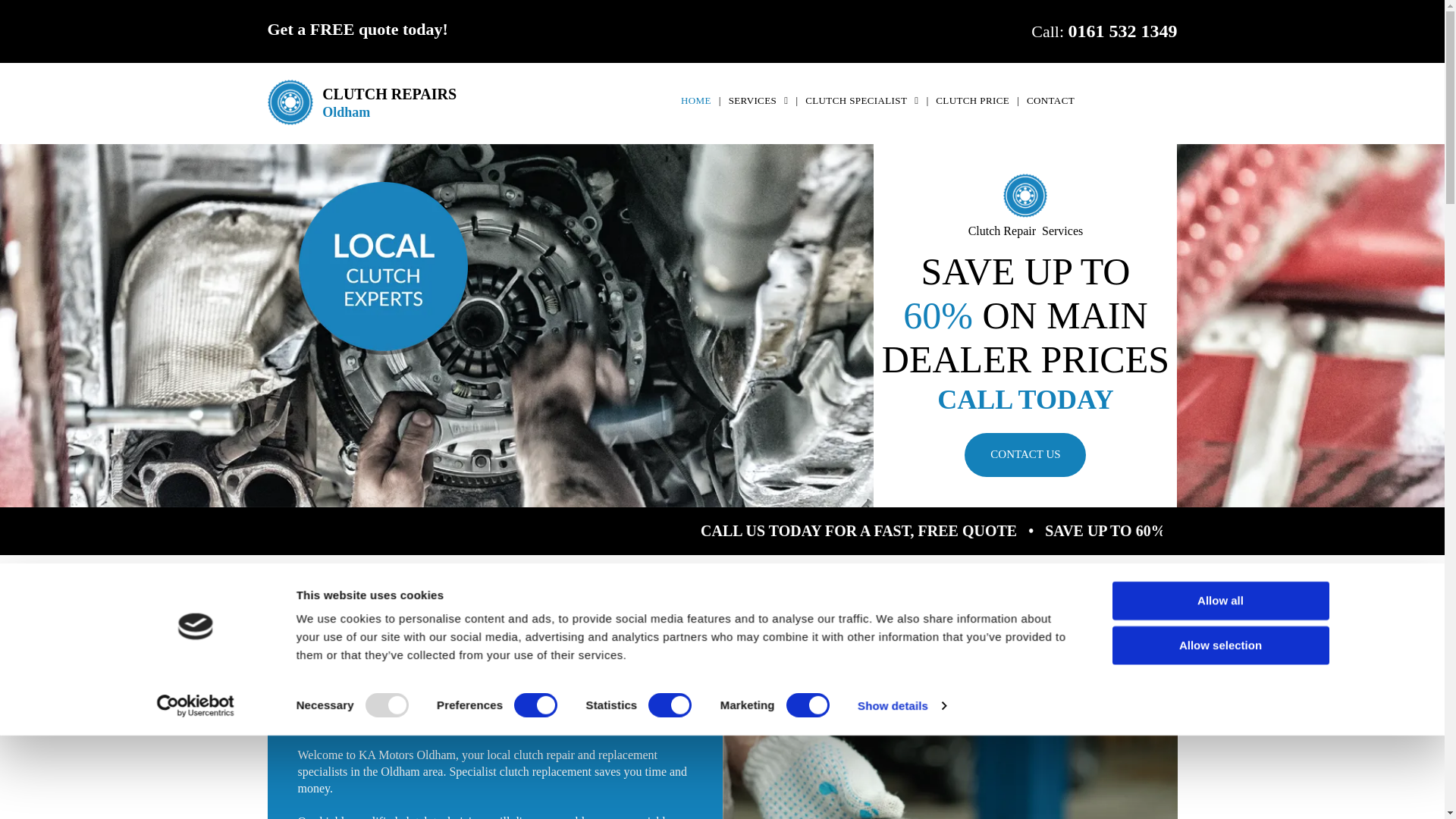 website screenshot of https://kaclutcholdham.co.uk/