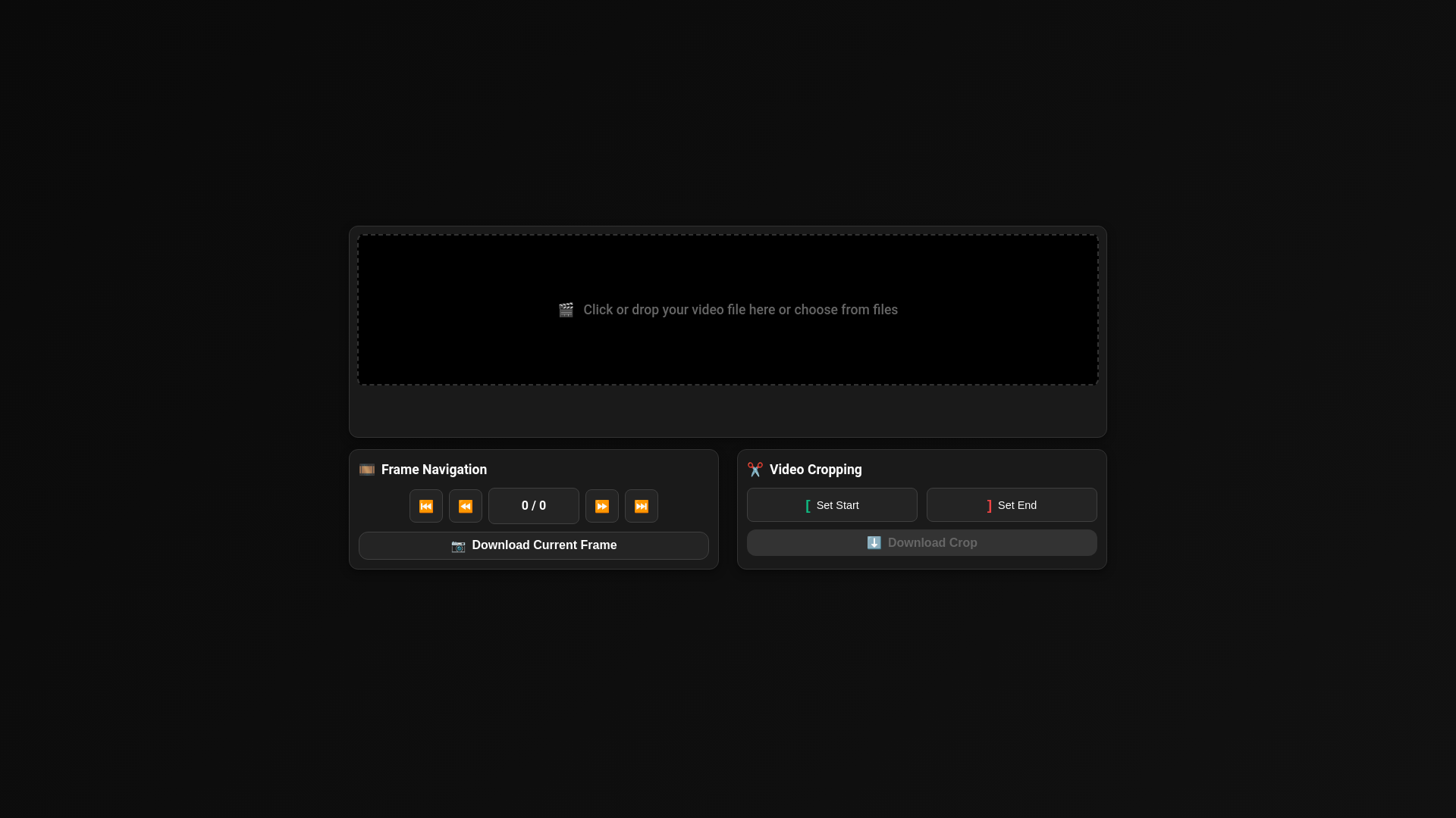 website screenshot of https://videoframeextractor-pages.pages.dev/