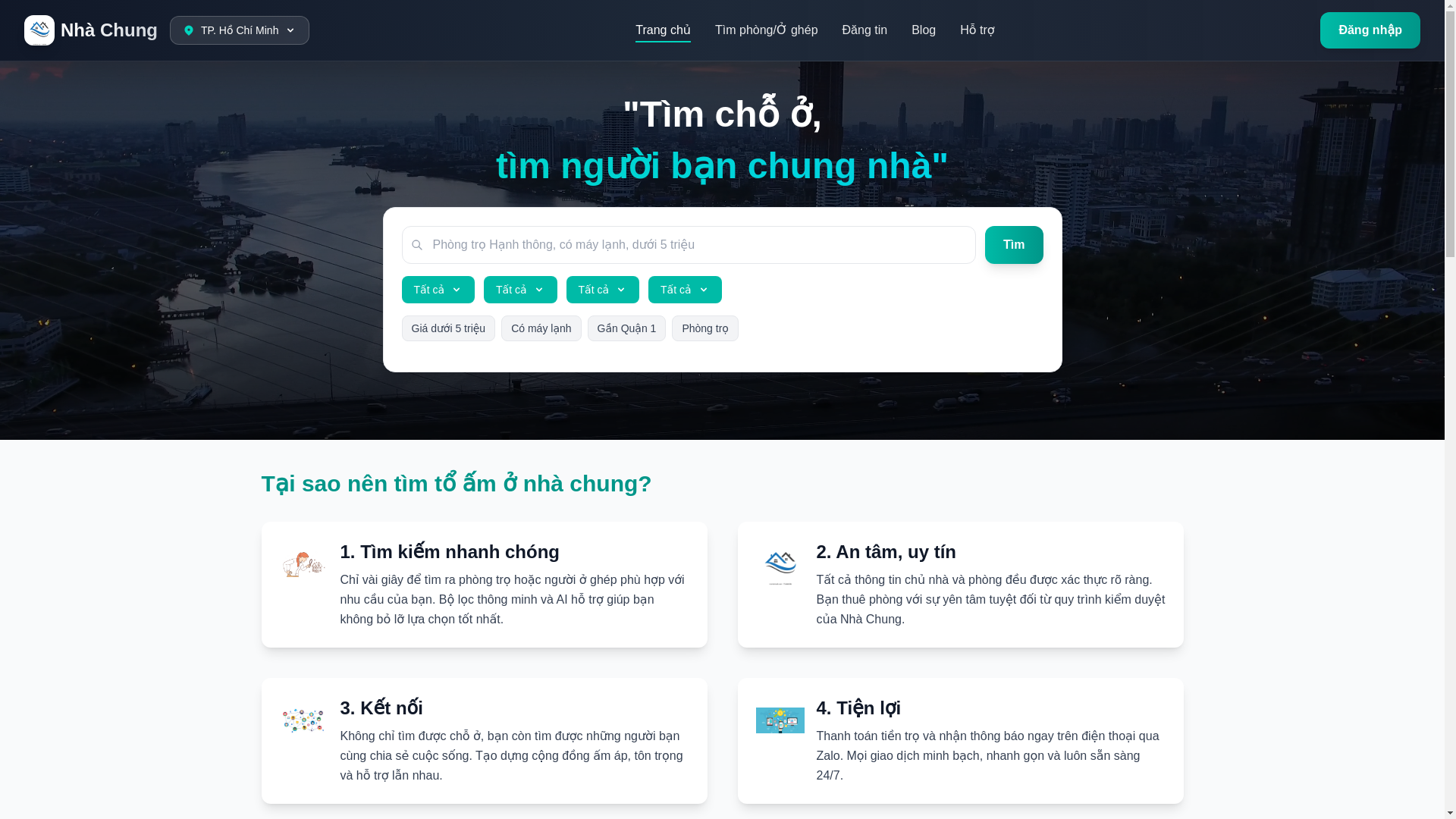 website screenshot of https://nhachung.dev/