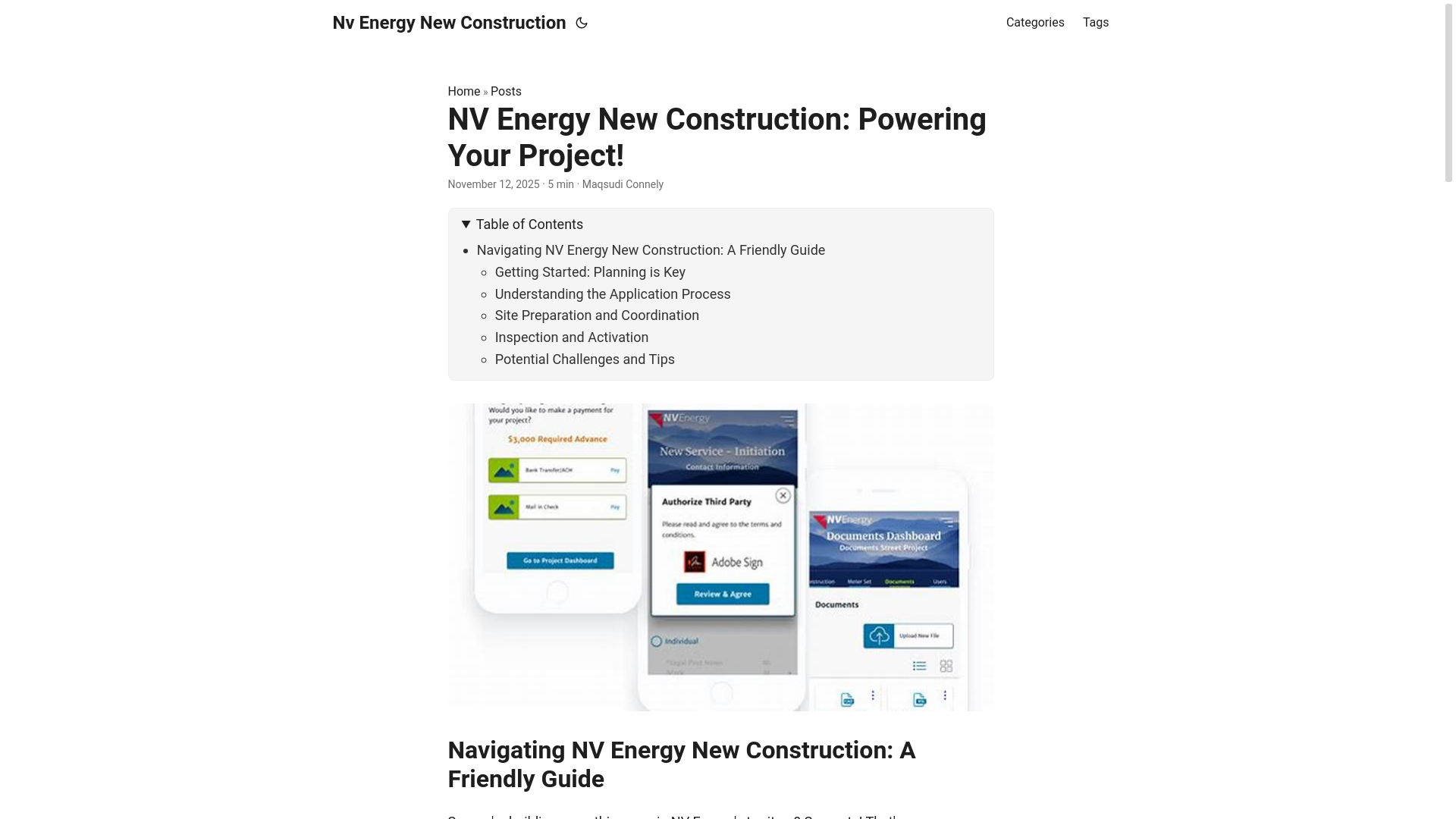 website screenshot of https://nv-energy-new-construction.pages.dev/