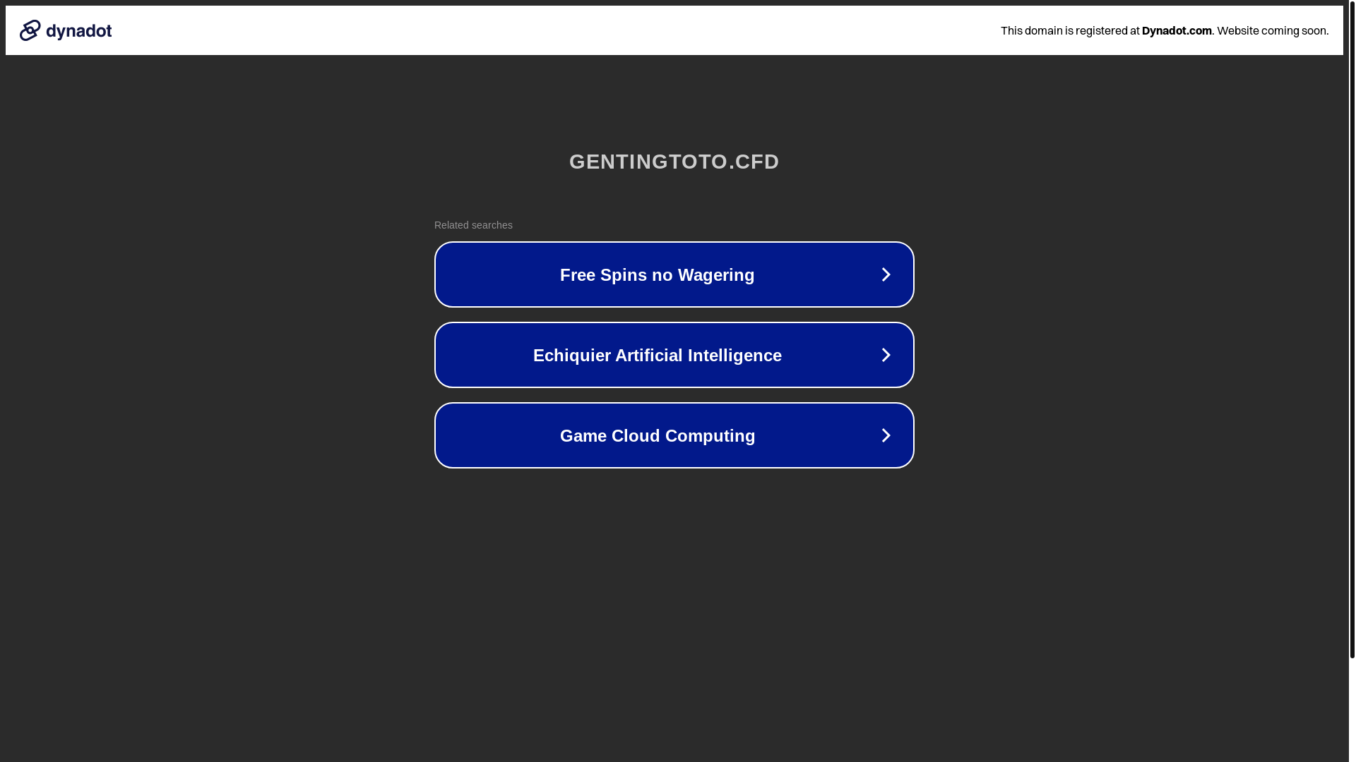 website screenshot of https://gentingtoto.cfd/
