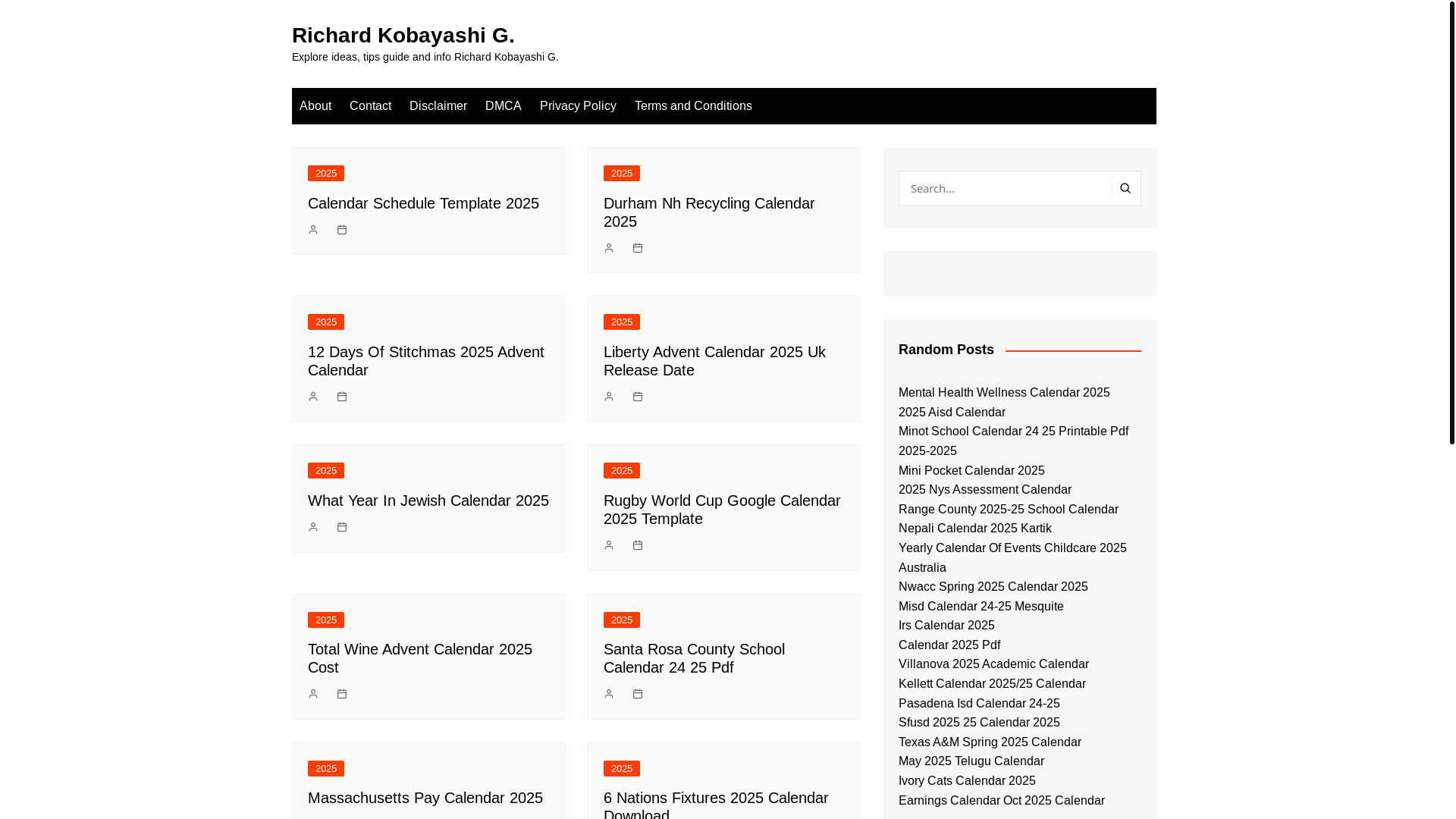website screenshot of https://richardkobayashig.pages.dev/