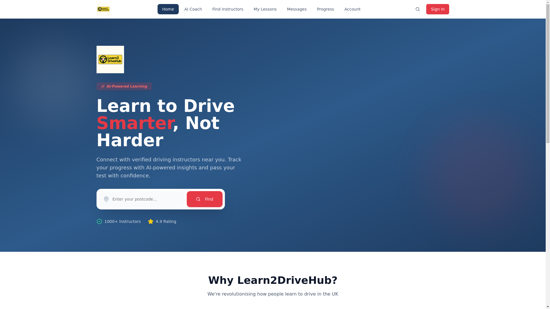 website screenshot of https://learn2drivehub.com/