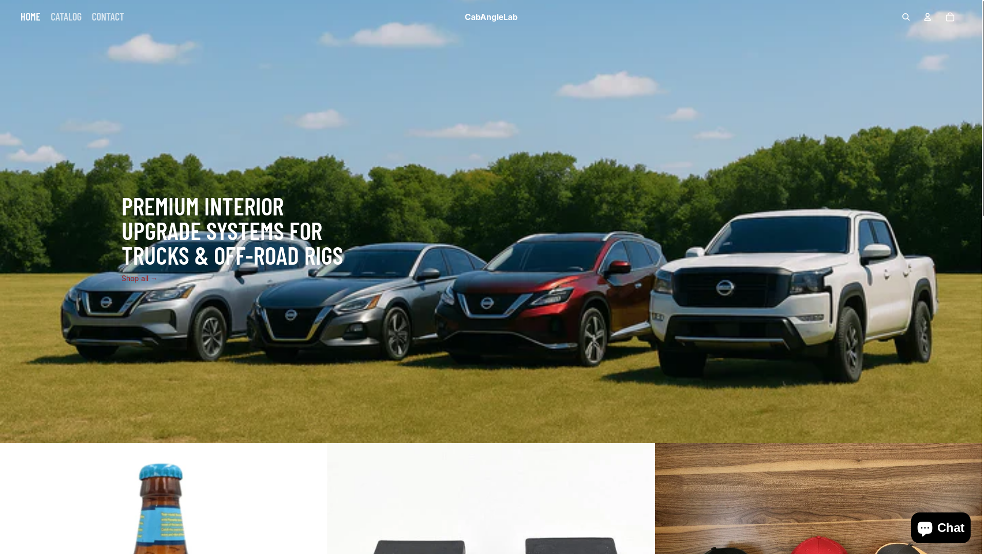 website screenshot of https://cabanglelab.space/