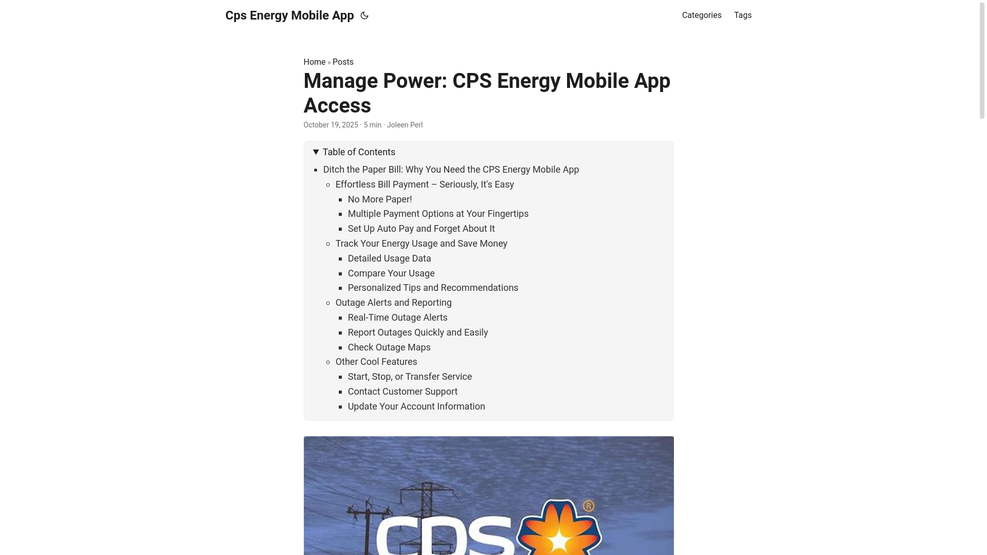 website screenshot of https://cps-energy-mobile-app.pages.dev/