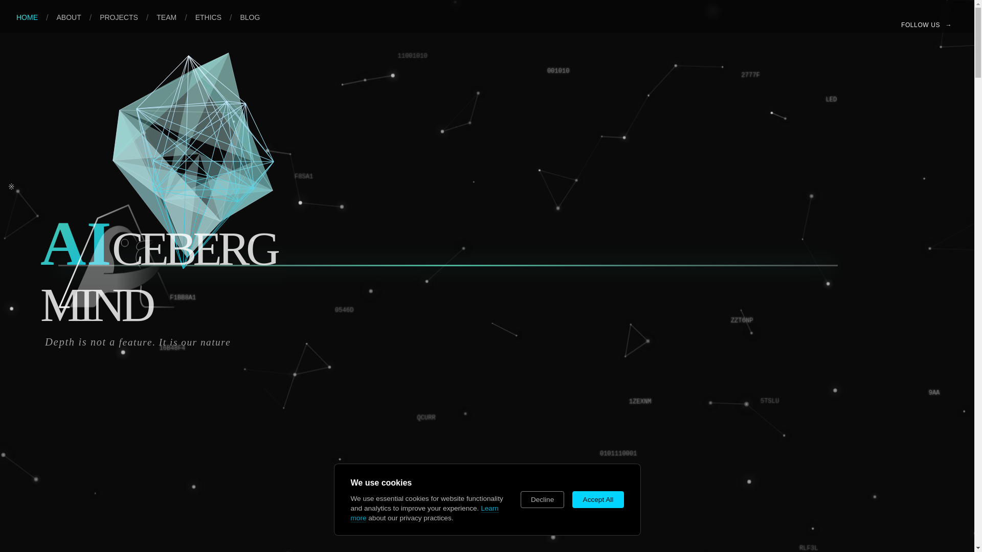 website screenshot of https://aiceberg-mind.pages.dev/