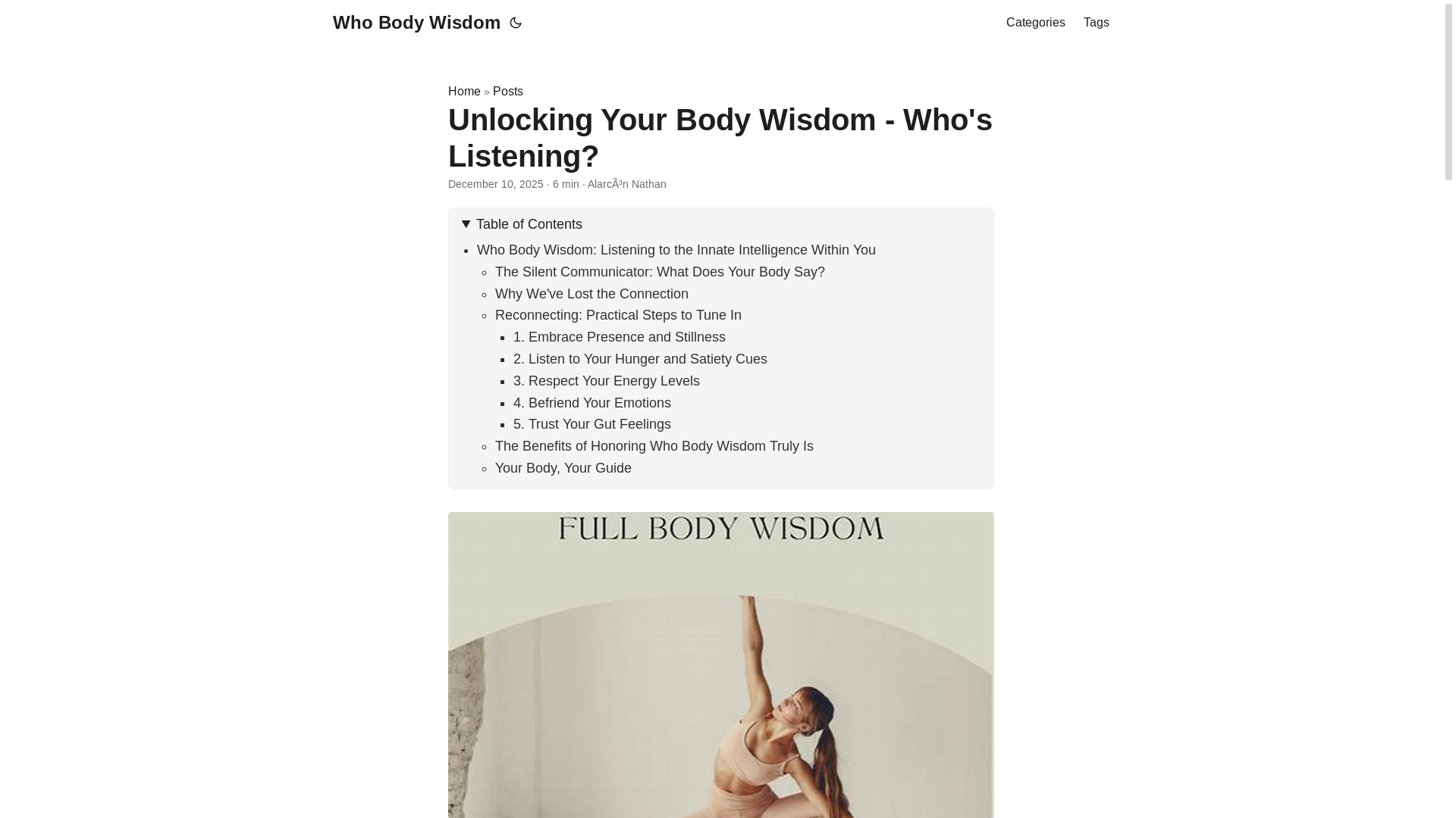 website screenshot of https://whobodywisdom2.pages.dev/