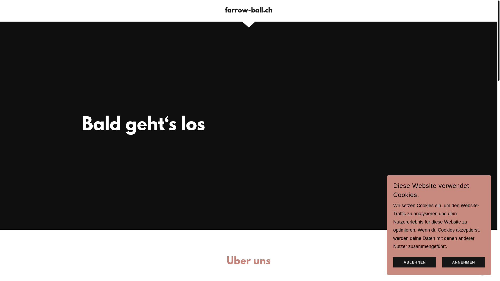 website screenshot of https://farrow-ball.ch/