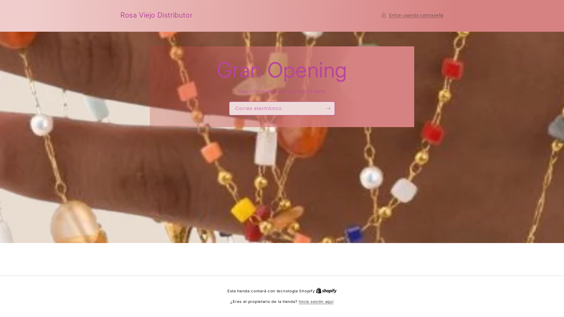 website screenshot of https://rosaviejodistributor.com/