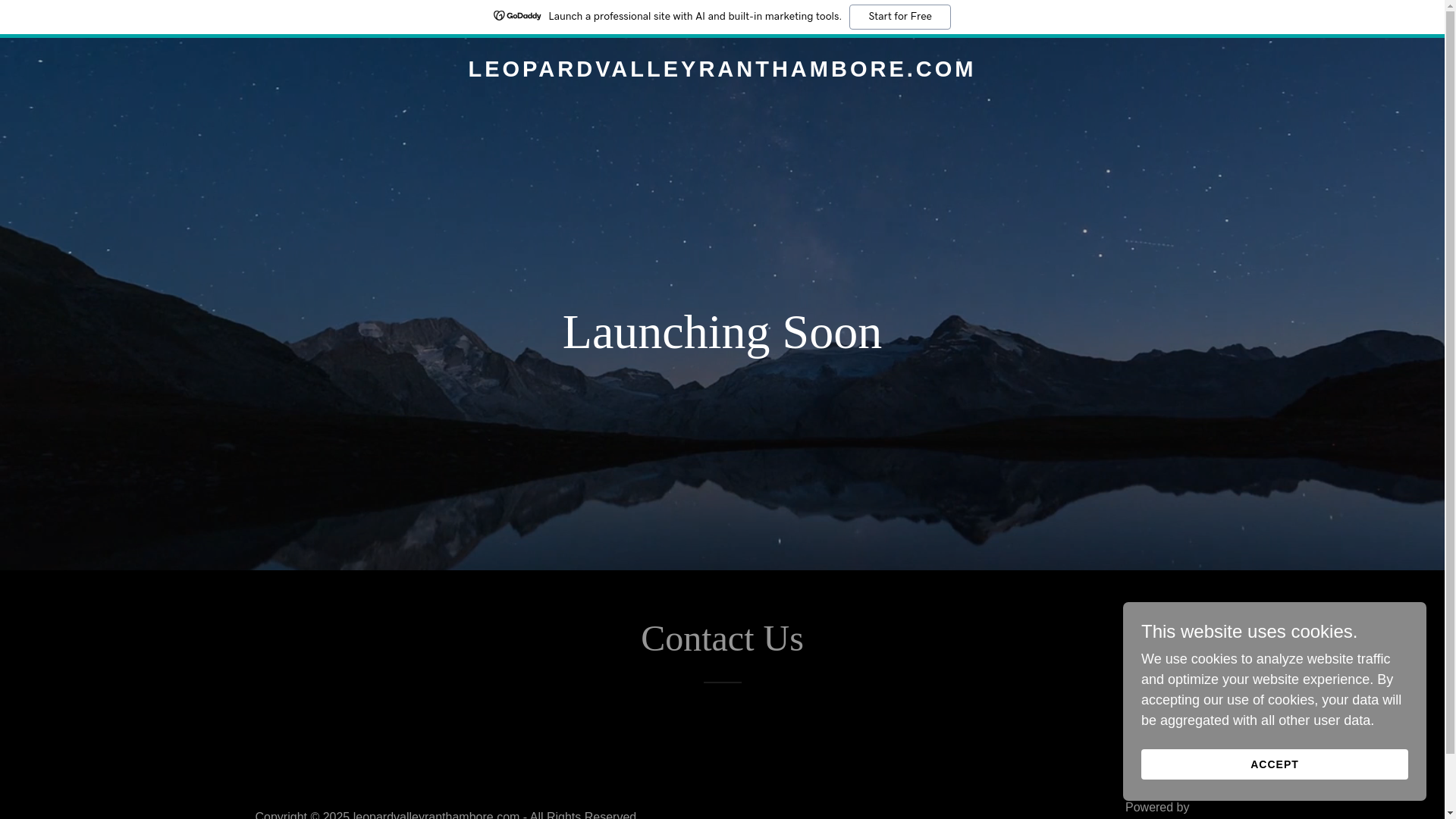 website screenshot of https://leopardvalleyranthambore.com/
