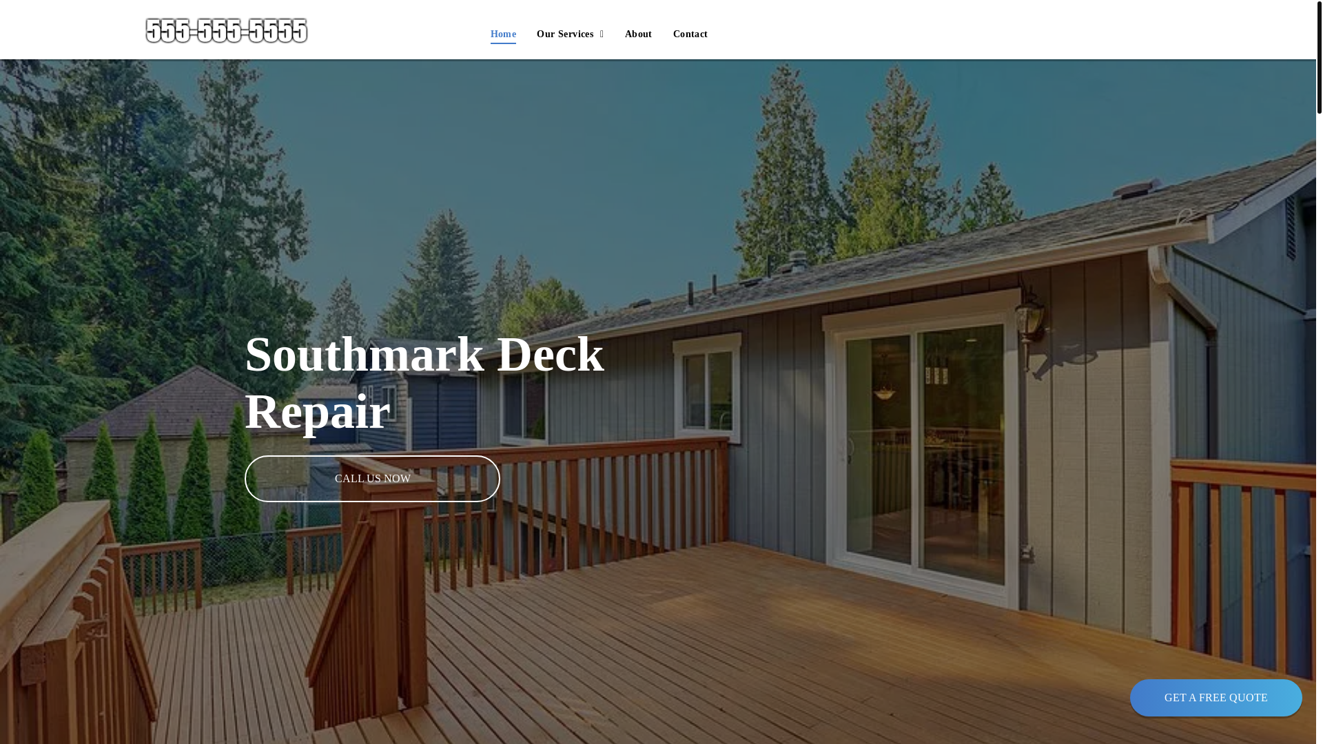 website screenshot of https://southmarkdeckrepair.com/