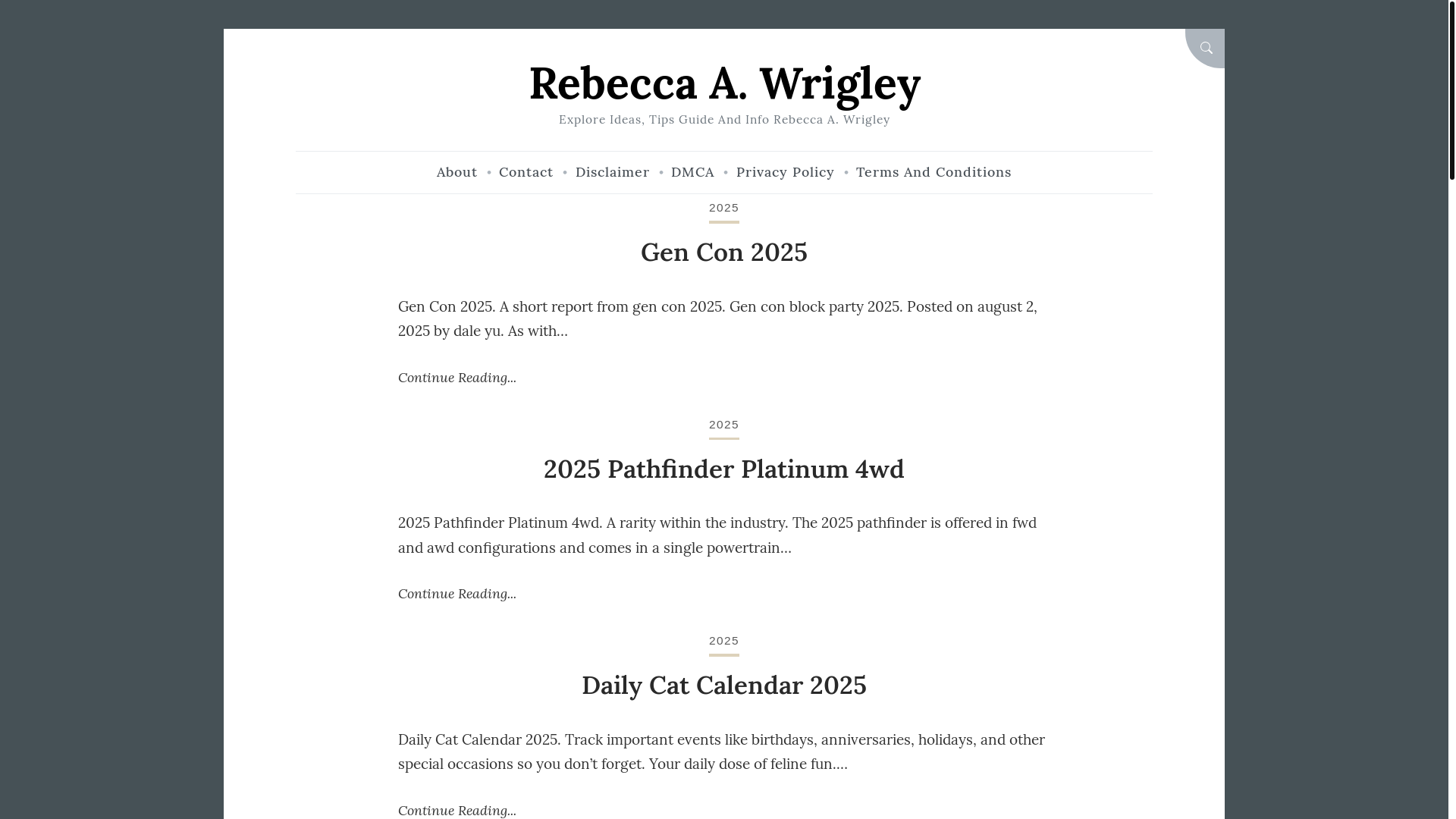 website screenshot of https://rebeccaawrigley.pages.dev/