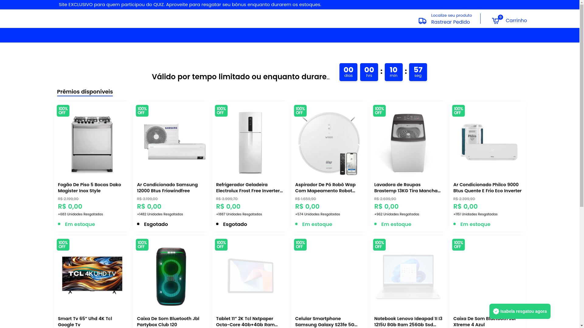 website screenshot of https://lojavexa.site/