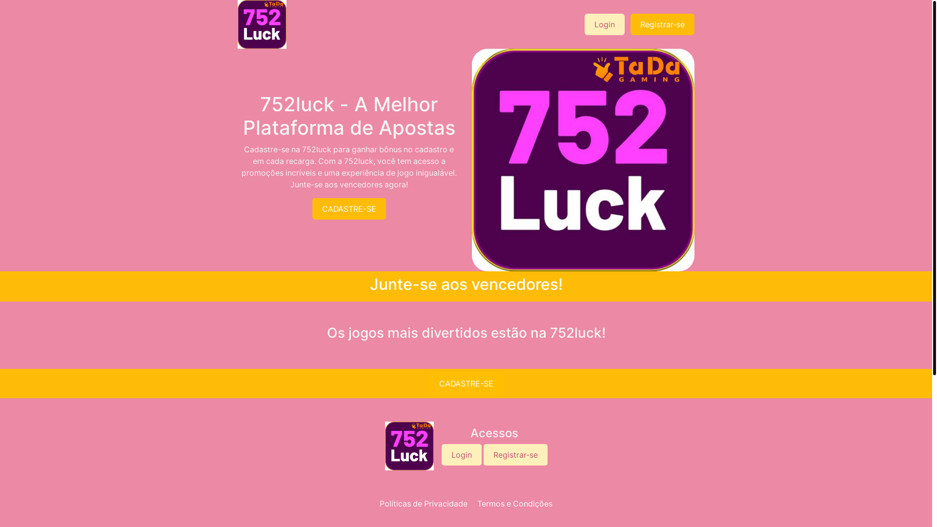 website screenshot of https://752luckcom.com/