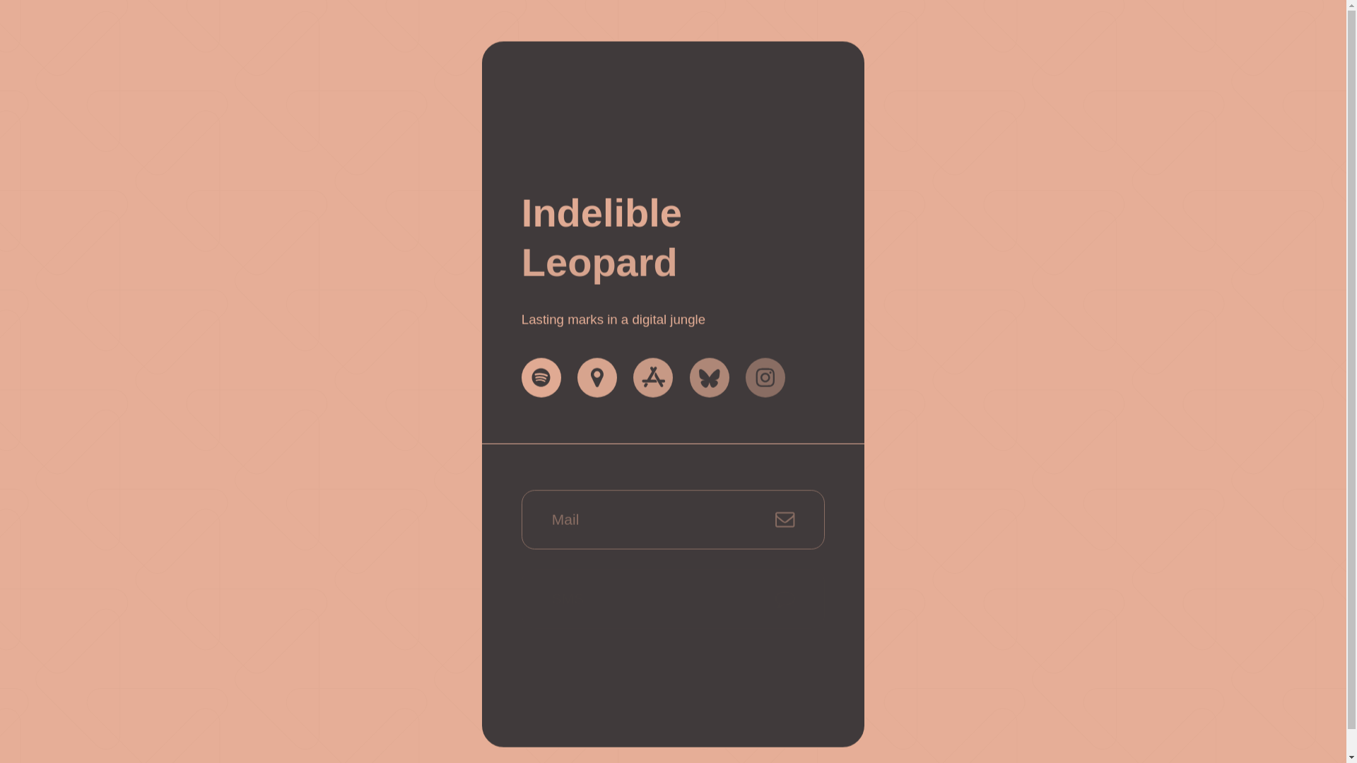 website screenshot of https://indelibleleopard.se/