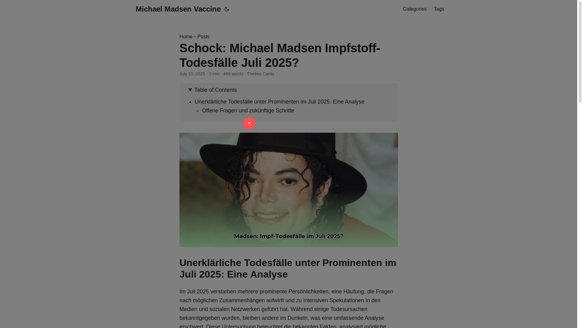website screenshot of https://michael-madsen-vaccine.pages.dev/