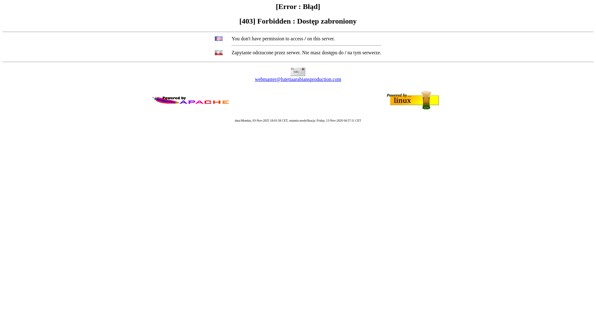 website screenshot of https://lutetiaarabiansproduction.com/