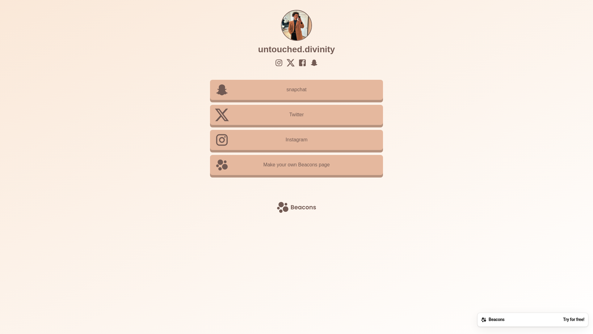 website screenshot of https://untoucheddivinity.com/