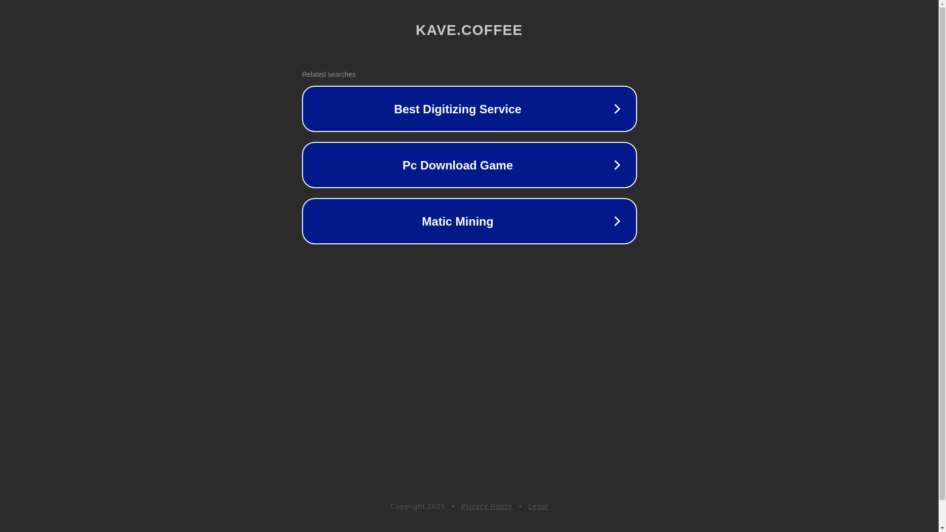 website screenshot of https://kave.coffee/