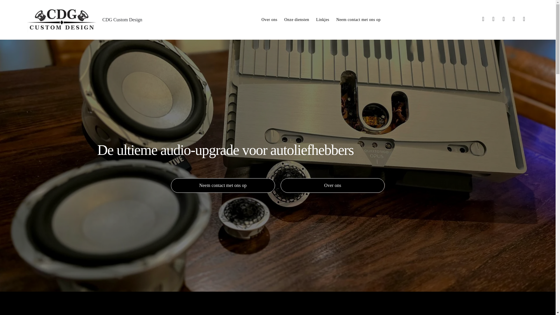 website screenshot of https://cdgcustomdesign.nl/