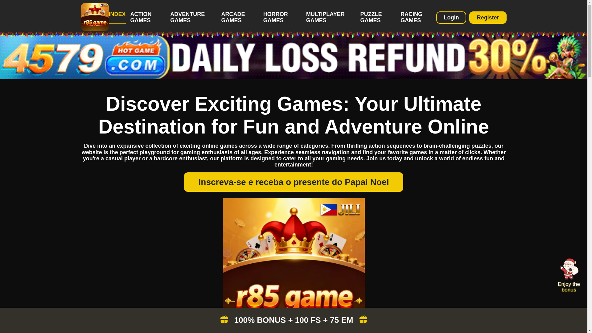 website screenshot of https://r85gameph.com/