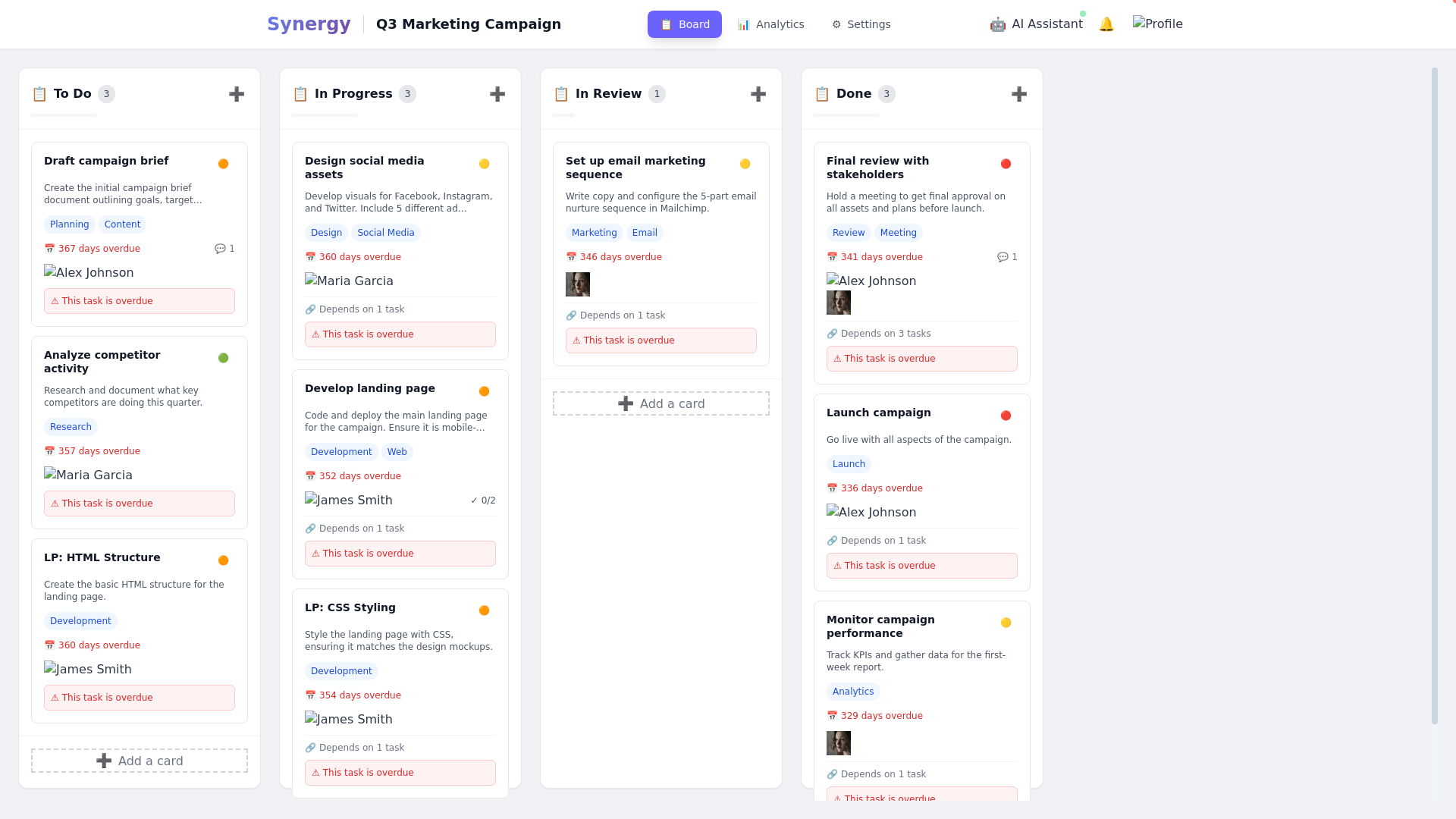 website screenshot of https://synergy-project-management.pages.dev/