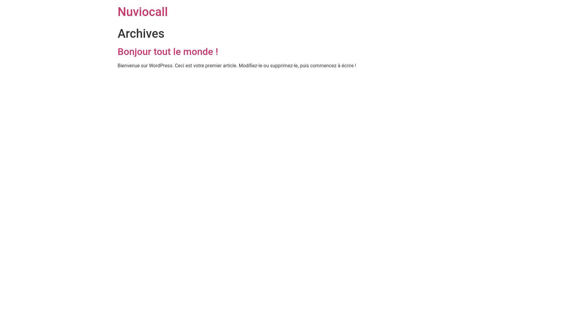 website screenshot of https://nuviocall.fr/
