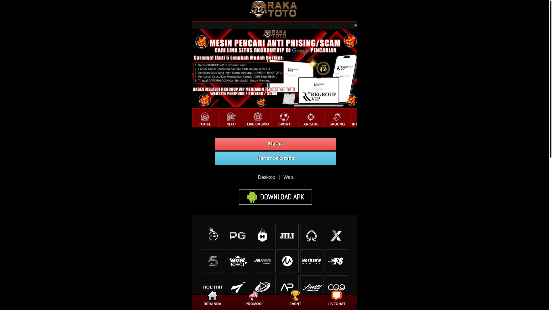 website screenshot of https://rakaamp.space/