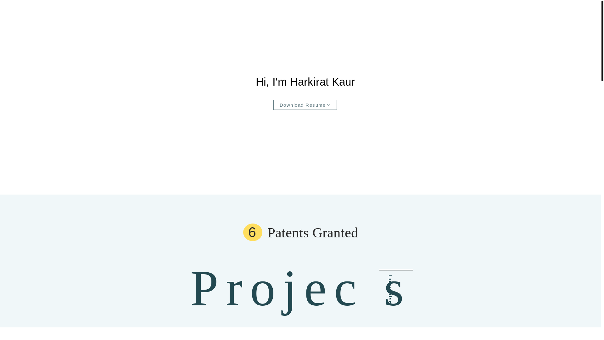 website screenshot of https://harkirat.info/