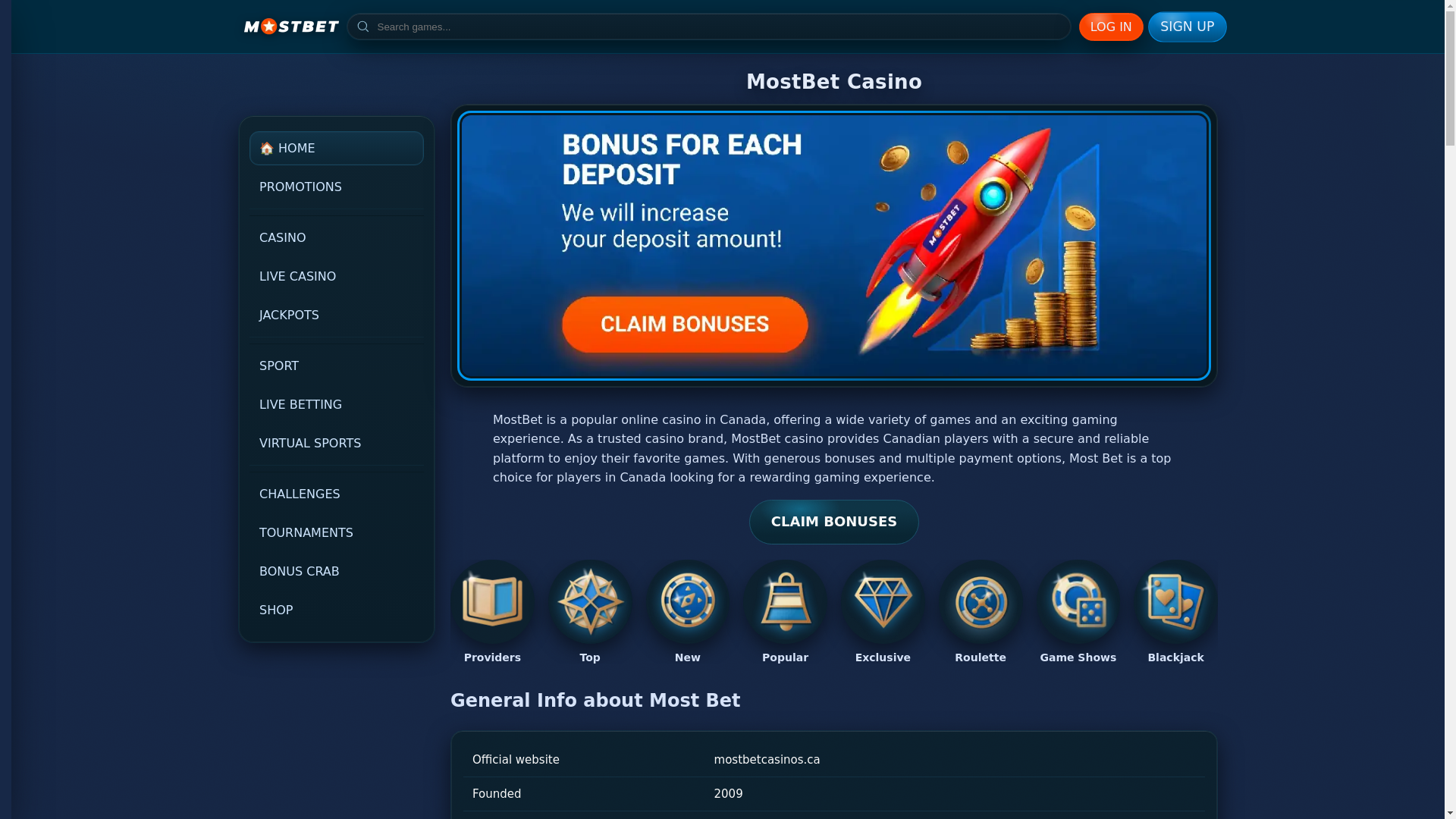 website screenshot of https://mostbetcasinos-ca.pages.dev/