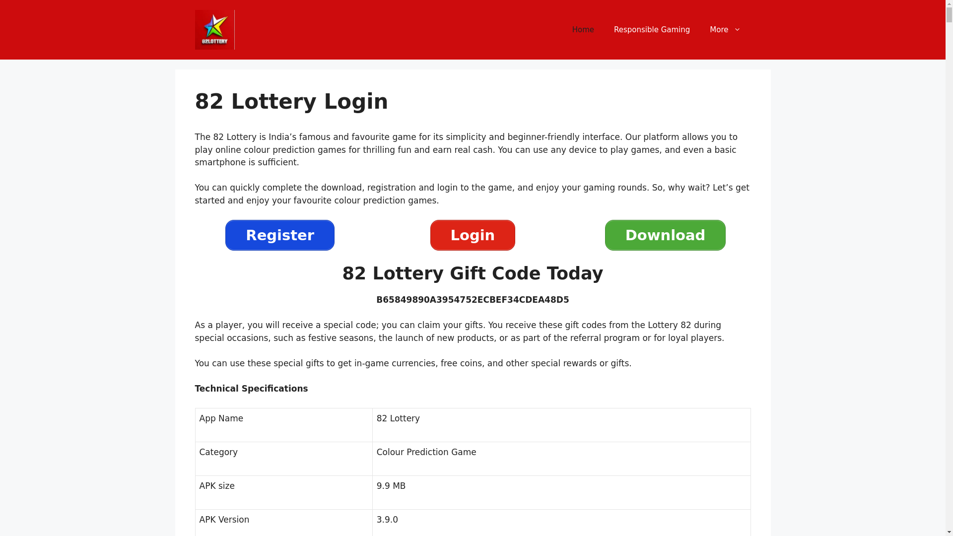 website screenshot of https://82lottery-6cv.pages.dev/