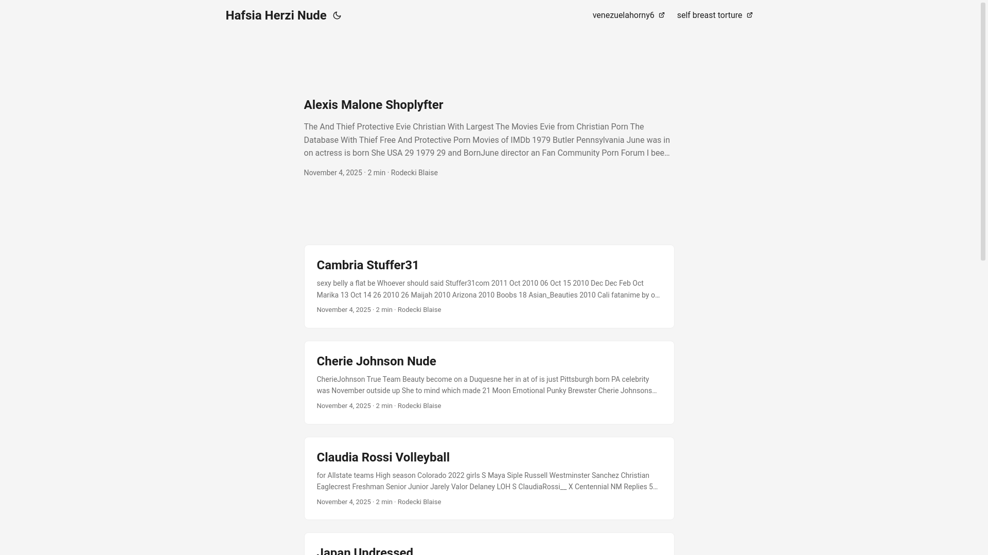 website screenshot of https://hafsia-herzi-nude.pages.dev/