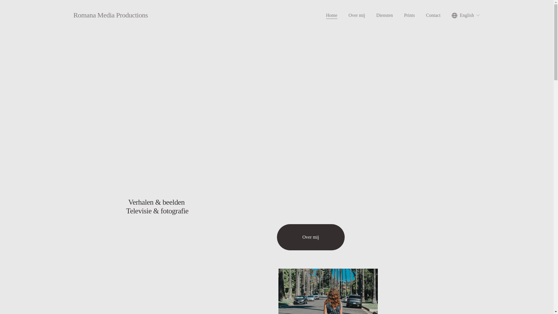 website screenshot of https://romanamediaproductions.com/