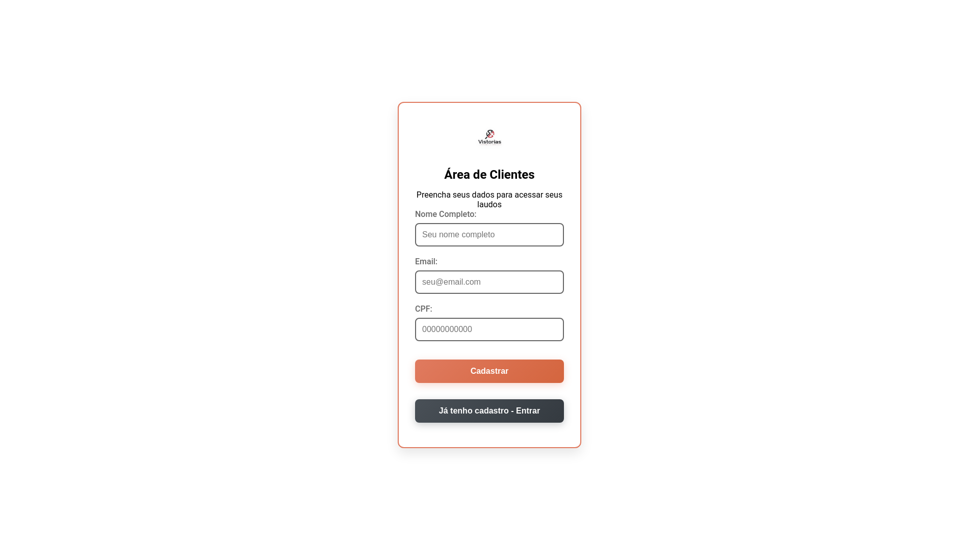 website screenshot of https://sg-laudos-clientes.pages.dev/
