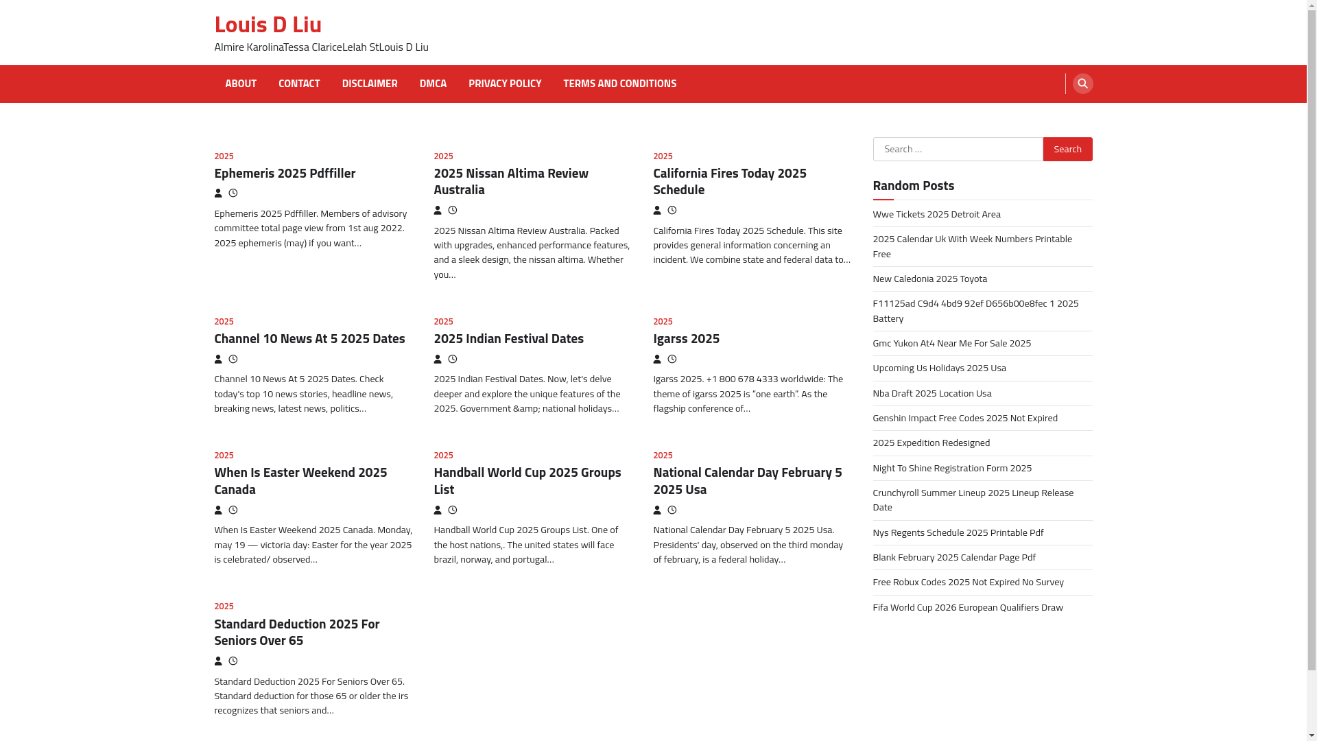 website screenshot of https://louisdliue.pages.dev/