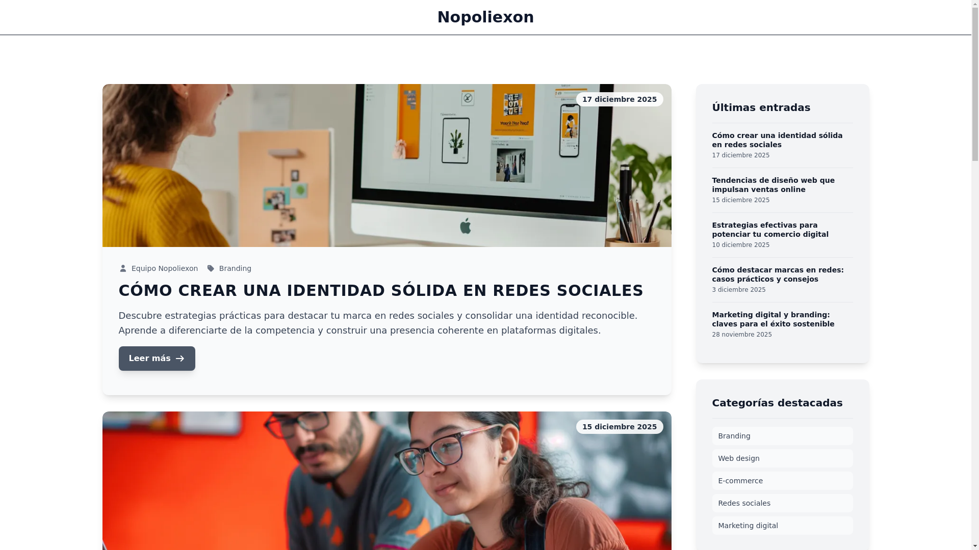 website screenshot of https://nopoliexon.sbs/