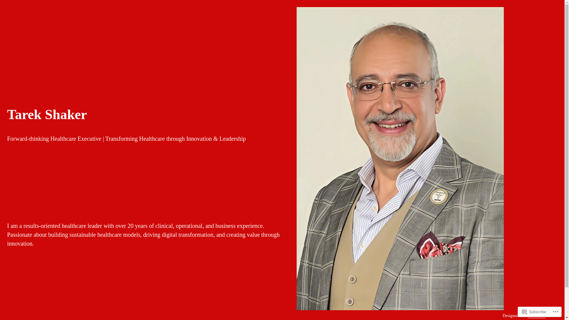 website screenshot of https://tarekshaker.com/